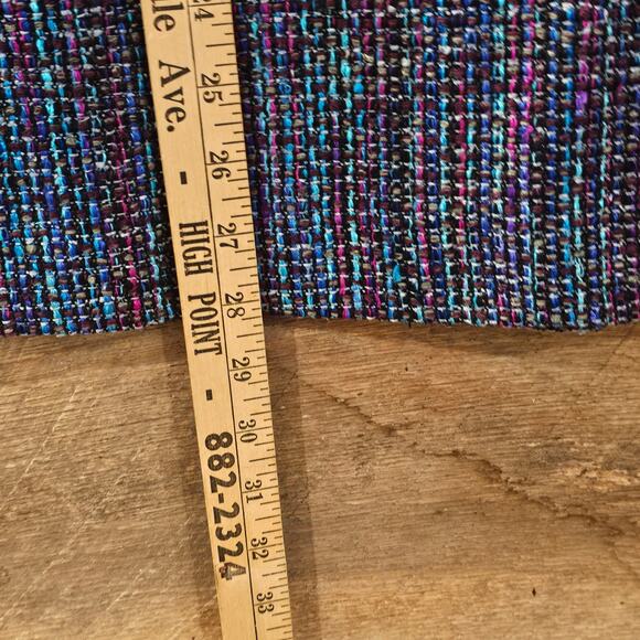 Vintage Doncaster Silks Multicolor Woven Tweed Straight Office Midi Skirt 12 - Picture 7 of 7